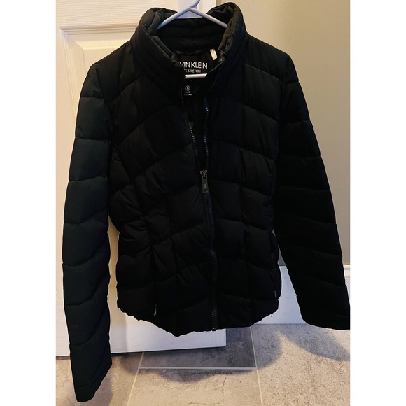 Calvin Klein Other - Calvin Klein Juniors Puffer Coat Solid Black  Zip Front Quilted Medium